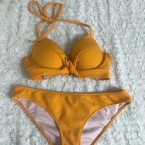 Shade & Shore Yellow Bikini Set - Size M & 34B